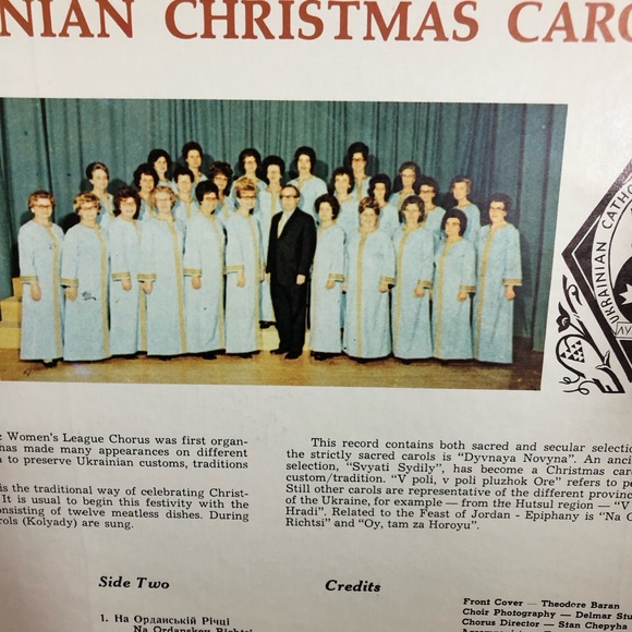 60's/70's "Ukrainian Christmas Carols" Album - Ukrainian Christmas Record Vinyl - Picture 4 of 9
